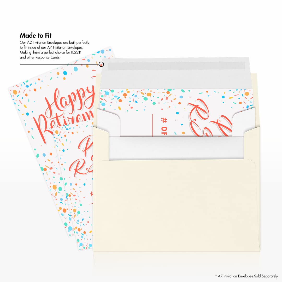LUXPaper A2 Invitation Envelopes (4 3/8 x 5 3/4) - 70lb. Classic Linen Avon Brilliant White (1000 Qty.) | Perfect for Invitations, Announcements, Sending Cards, RSVP Cards | 4870-70AWLI-1M