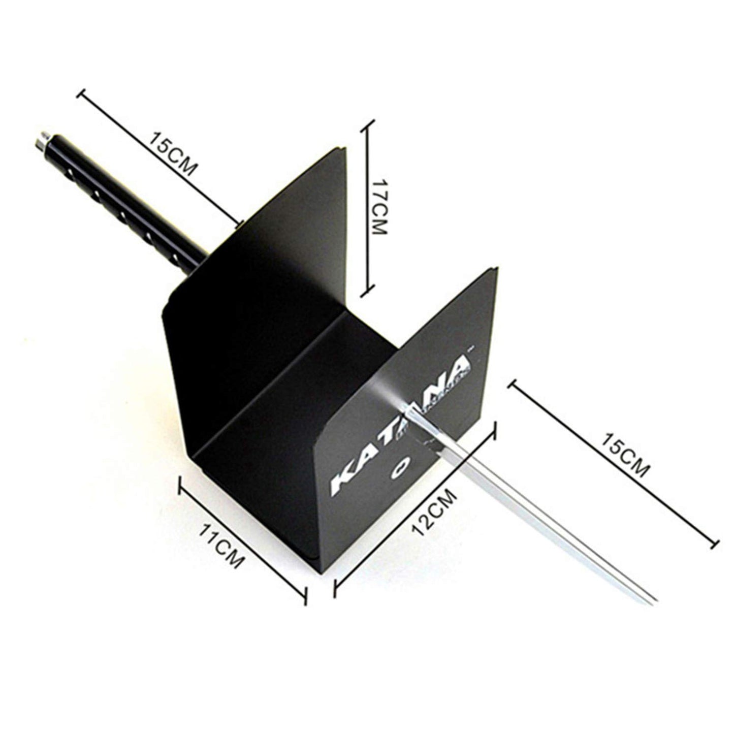 ZWCIBN Book Ends Decorative, Modern Metal Funny Unique Black DVD Bookends for Shelves, Katana Book Stopper Holder for Office Home, Desk Gifts Book Stands for Men and Book Lovers