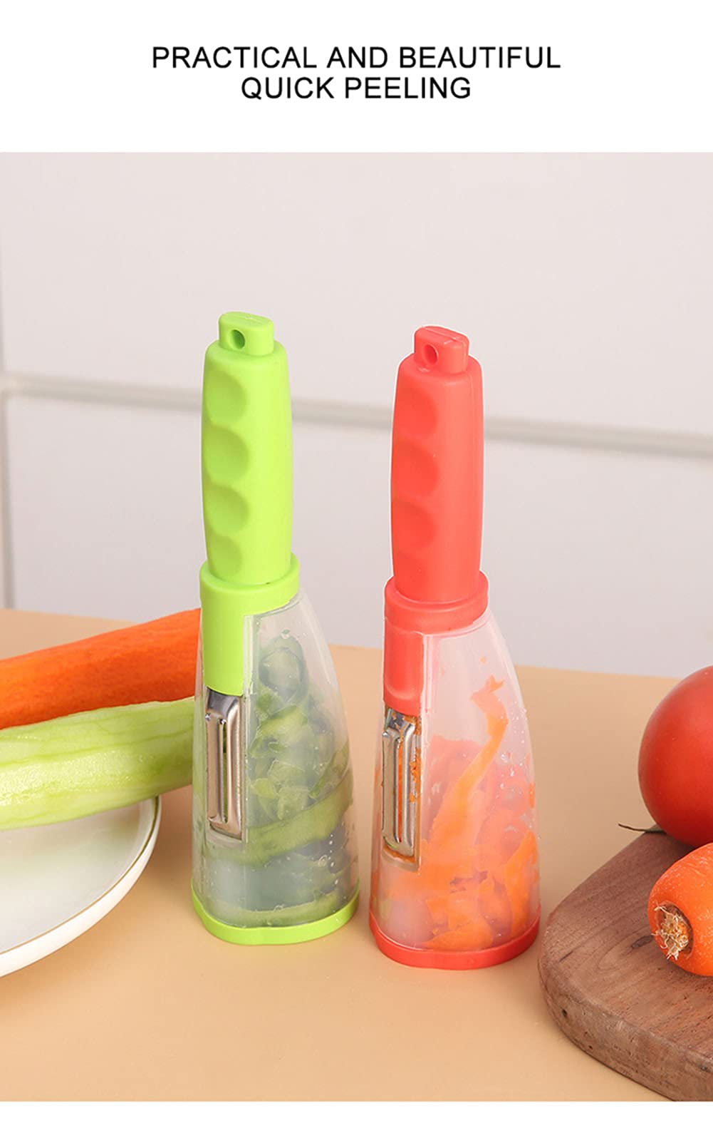 Multifunctional Storage Type Peeling Knife Peeling Knife With Storage Tube Peeler Peeling Apple Supplies Household Peeling Knife