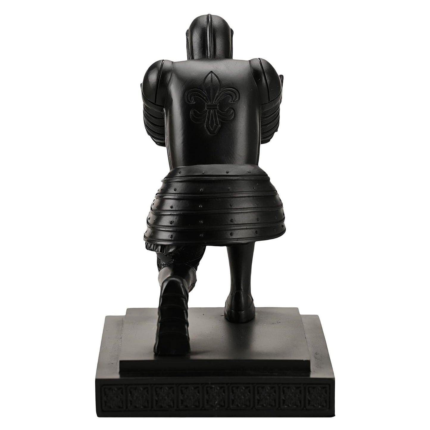 Amoysanli Knight Pen Holder Desk Organizers and Accessories Desk Decor Resin Pen Holder as Gift with a Cool Pen for Office and Home (Black)