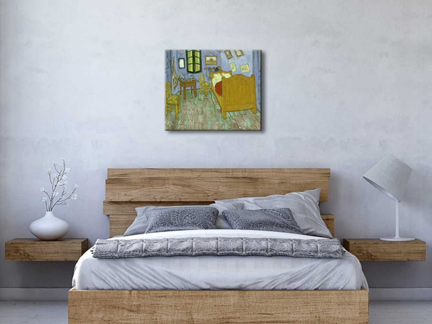 Wieco Art the Bedroom at Arles of Van Gogh Classic Canvas Prints Wall Art Famous Oil Paintings Reproduction for Bathroom Home Office Decorations Abstract Pictures Artwork for Wall Decor