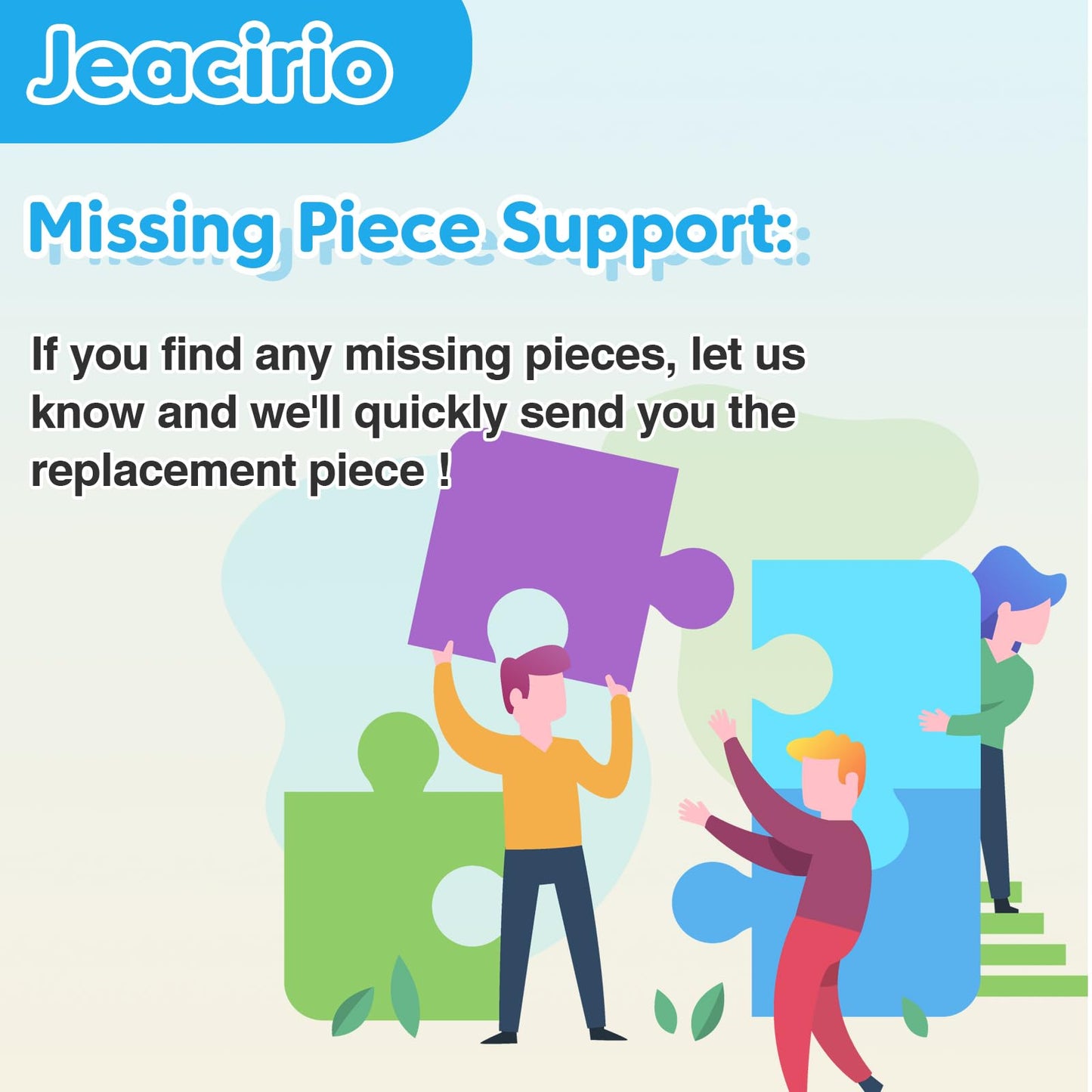 Jeacirio 4 Packs 100 Piece Puzzles for Kids Ages 4-6 - Lovely Animals Large Piece Jigsaw Puzzles for Seniors Educational Toys Gifts Kids Puzzle for 4 5 6 7 8 9 Year Olds Boys Girls