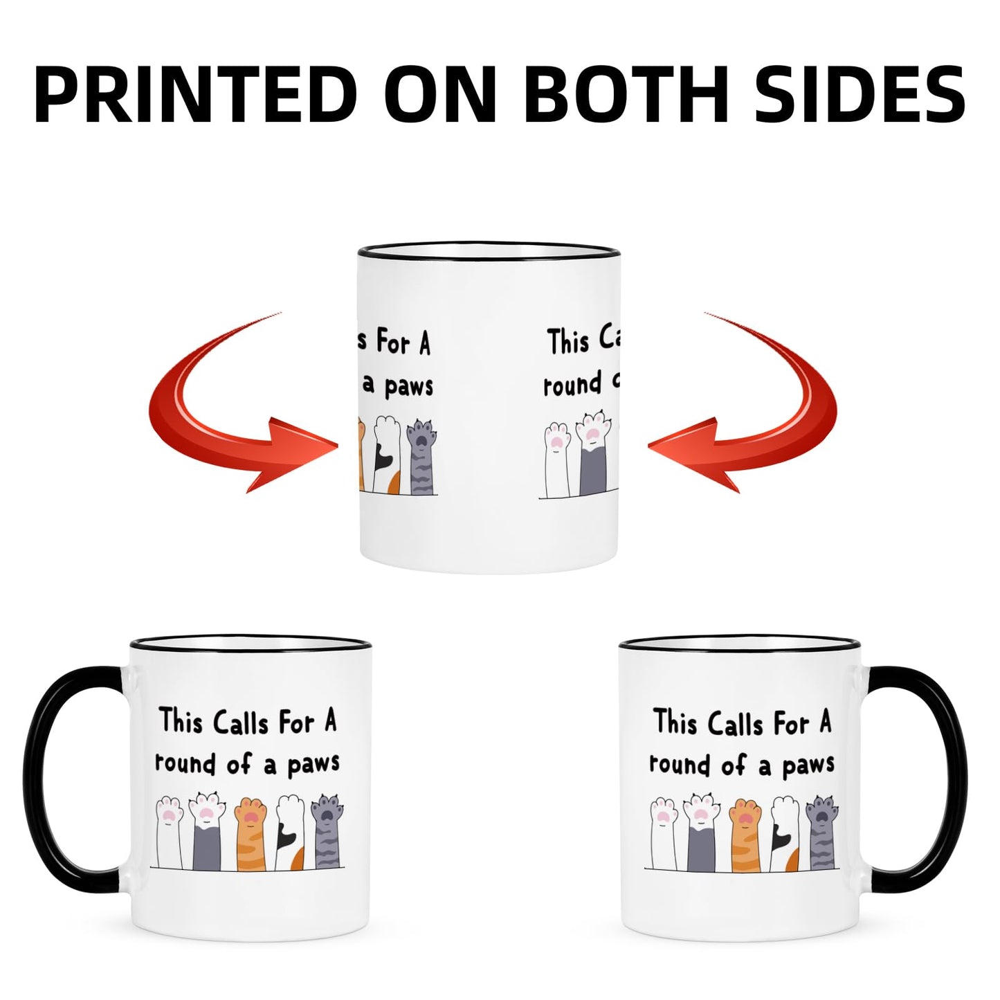 YHRJWN Graduation Gift for Women Men, Cute Paws Congratulations Gifts for Him Her, Proud Of You Coffee Mug, Graduation Mugs for Friends Family Animal Lover, New Job Mug 11Oz