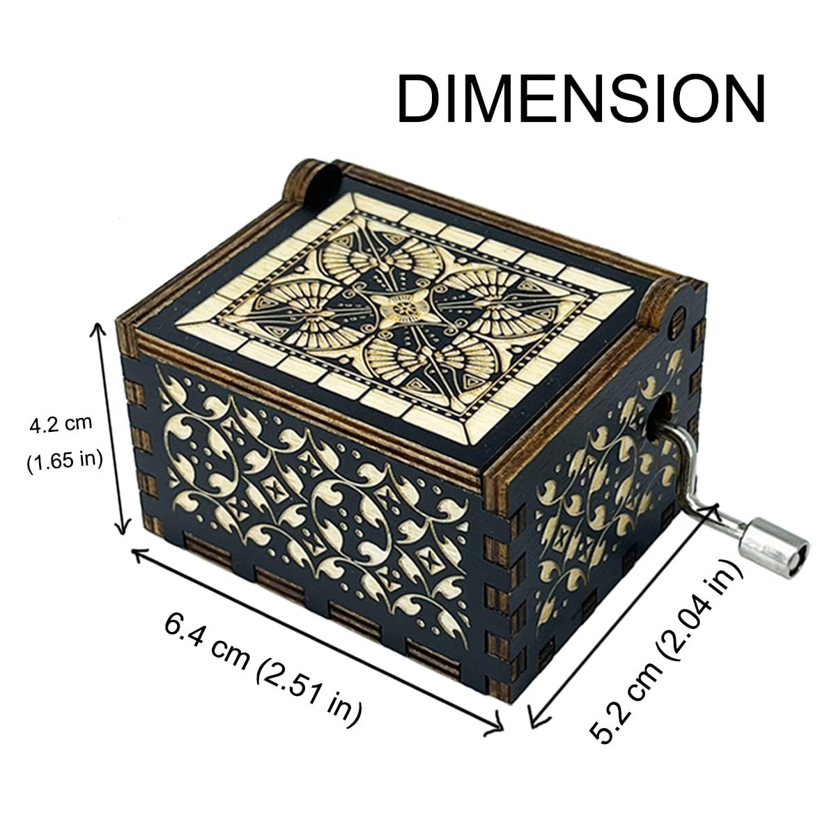 ukebobo Wooden Music Box Gifts for Lover, Fall in Love Music Box, Romantic Gift, Anniversary Valentine Birthday Wedding for Lover Boyfriend Girlfriend Husband Wife-545