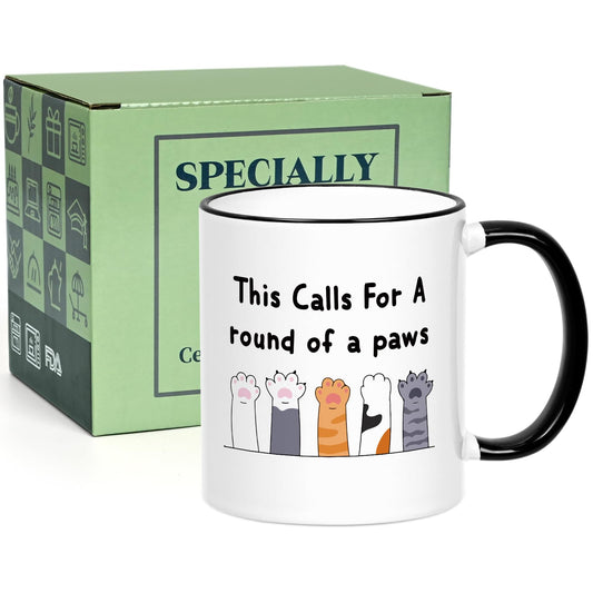 YHRJWN Graduation Gift for Women Men, Cute Paws Congratulations Gifts for Him Her, Proud Of You Coffee Mug, Graduation Mugs for Friends Family Animal Lover, New Job Mug 11Oz