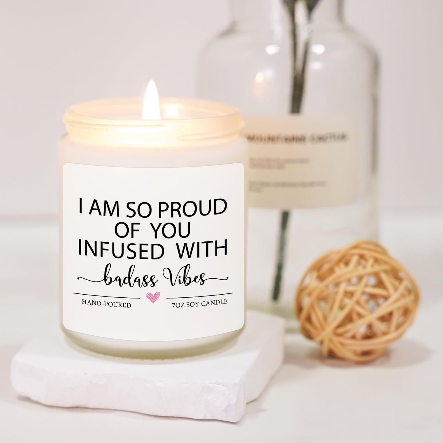 Funny Congratulations Candle, Congratulations Gifts for Women, Proud of You Gifts, Promotion Gift, Badass Gift for Women, Men, College Graduation, Divorce, New Job, Congrats Presents for Her Friend