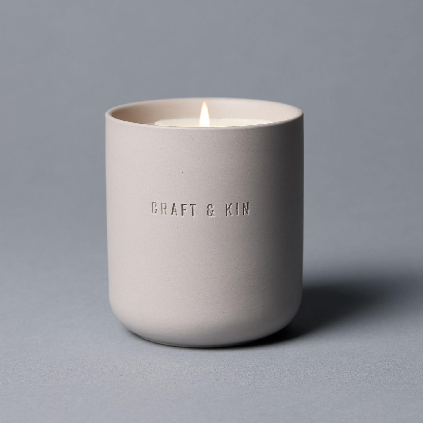 Craft & Kin Scented Candles - Dark Rose & Amber Holiday Candles | 10oz Soy Blend with Cotton Wick | Long-Lasting, 40-Hour Burn | Ceramic Jar, Perfect & Winter Home Scent