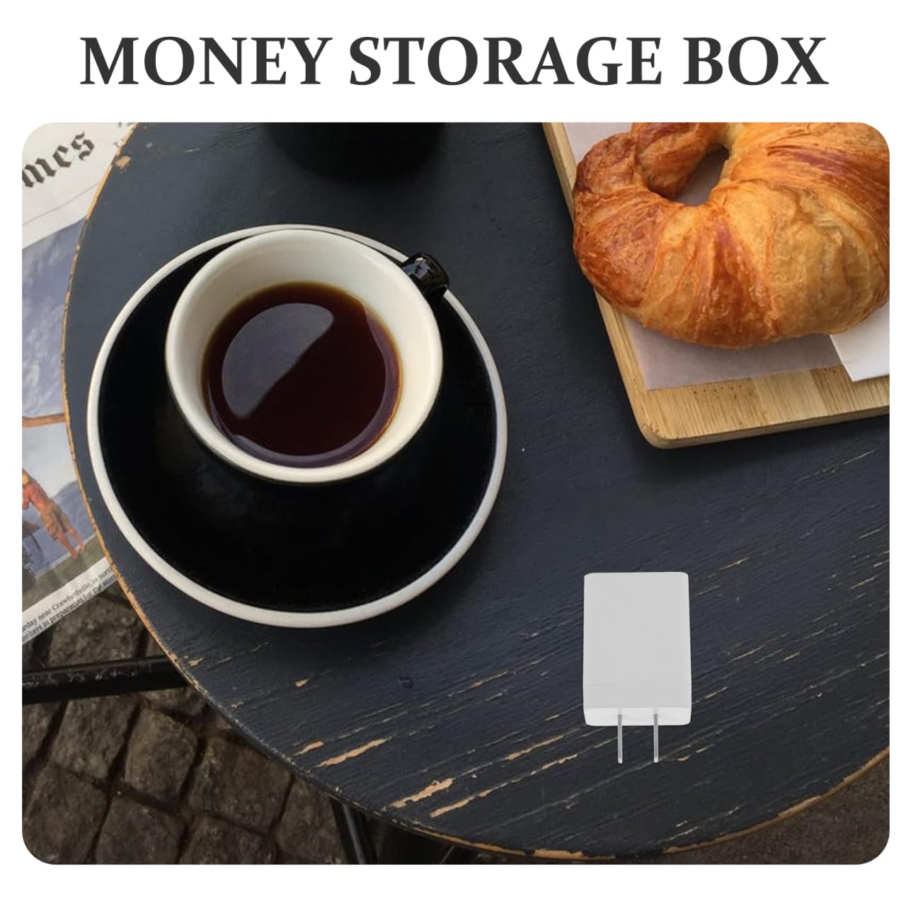 Homoyoyo Fake Plug Storage Secret Stash Compartments Charger Pill Box Hidden Storage Case Disguised Adapter Money Jewelry Safe Container for Store Money, Valuables, Jewelry, Pills, Coin