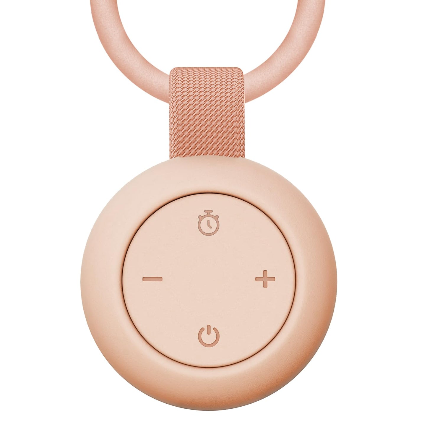 Portable Baby Sound Machine [White Noise for Babies Kids Adults][Timer Function][12 Soothing Sounds][Sleep Boombox] 15 Hours Battery Life, Travel,Registry,Gifts,Shower,Clips on Baby Stroller.Peach