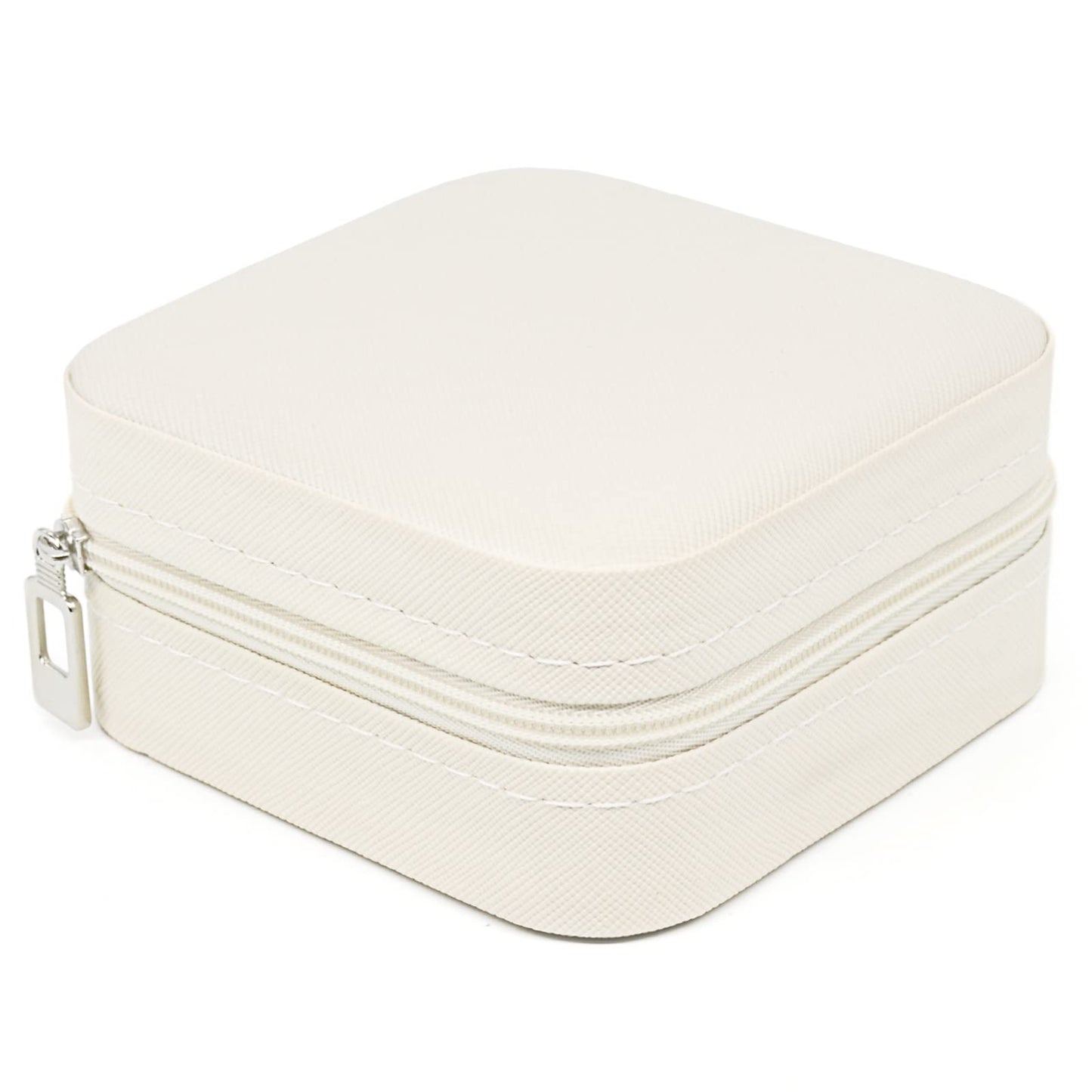 KEINE MARKE Small Jewelry Box, Travel Portable Jewelry Case for Ring, Pendant, Earring, Necklace, Bracelet Organizer Storage Holder Boxes (white*4).