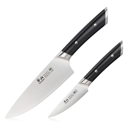Cangshan HELENA Series German Steel Forged Starter Knife Set (Black, 2-Piece)