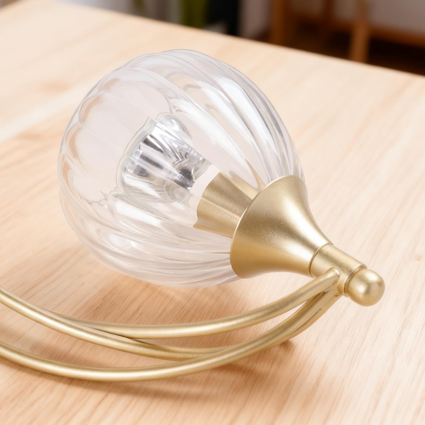 Candle Warmer Lamp with Timer - Dimmable Candle Warmer for Jar Candles-Electric Candles Warmers Light Birthday Gifts for Women Mom House Warming Gifts New Home Decor Gold and Transparent 2 Bulb