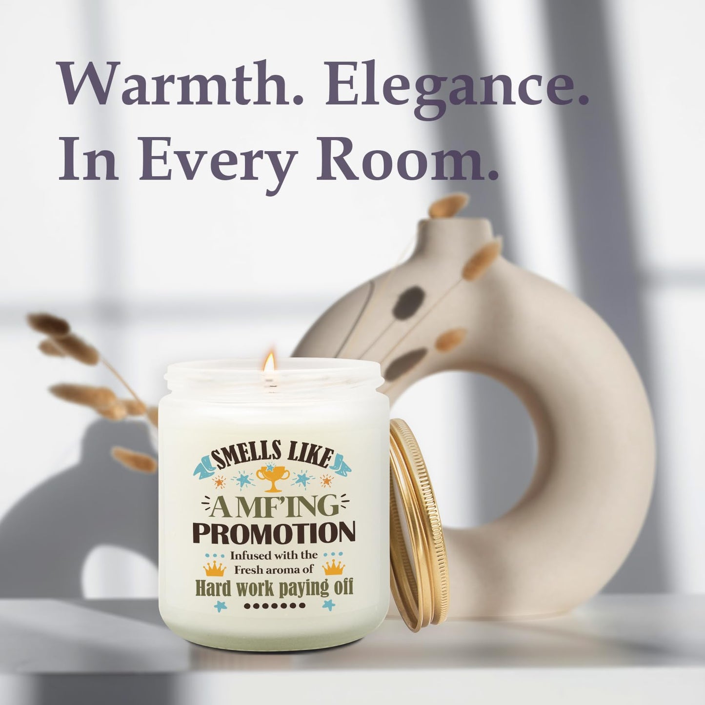 Goiicoln Job Promotion Gifts for Women, Congratulations New Job Candle Gifts for Women, Congratulations on Your Promotion, Graduation Gift for Coworker Friend Boss, Lavender Scented Candle