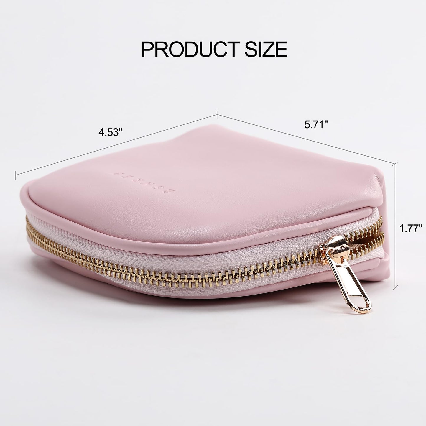 RSNREP Small Travel Jewelry Organizer Storage Pouch - Velvet Mini Travel Jewelry Case for Women, Compact Zipper Bag for Bracelets, Rings, Earrings Essential Travel Accessory Gift (pink)