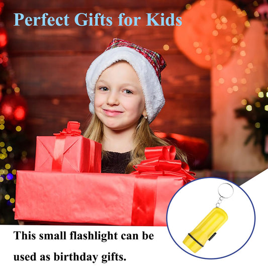 Winbar Mini Flashlight Keychain, 24PCS Bulk Assorted Colors Toy Flashlight for Hiking Camping Party for Kids Night Reading Party Camping Emergency and Hunting