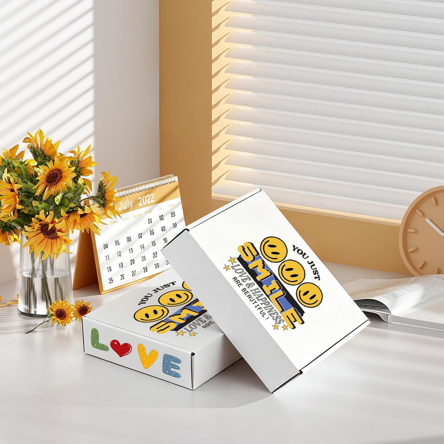 Hguba 12x9x2 Inches Shipping Boxes Set of 25, White Corrugated Cardboard Box, Mailer Boxes for Small Business