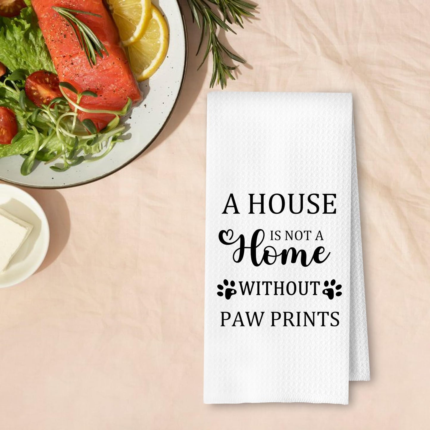 ArtisaEura Dog Mom Gifts Kitchen Towels, Gifts for Dog Lovers Hand Towels for Bathroom Decor, Pet Lover Gifts Dish Tea Towels for Kitchen Decor for Women Men, 16x24 Inch