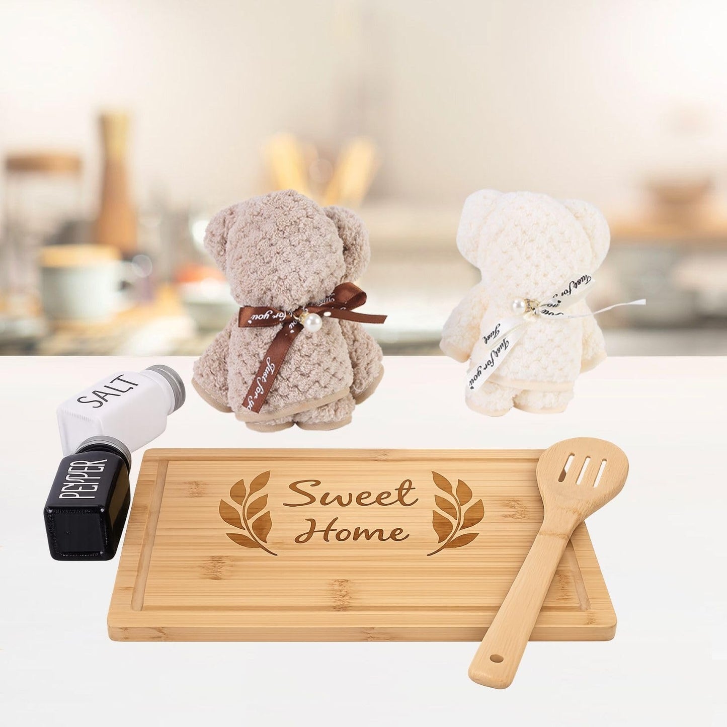 Housewarming Gifts New Home Basket，21-Piece Including Cutting Board, Handwashing Set, and Aromatherapy – Ideal for Housewarming Gift for Couples, New Home Families, and Closing Gifts for Home Buyers