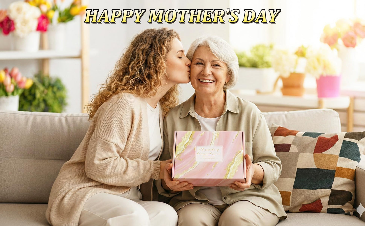 Mothers Day Gifts for Mom Wife Grandma Daughter Friends Sister, Happy Birthday Gifts for Women Mom Her Friend Sister Wife Grandma, Self Care Gift Get Well Relaxing Spa Gift Basket Set
