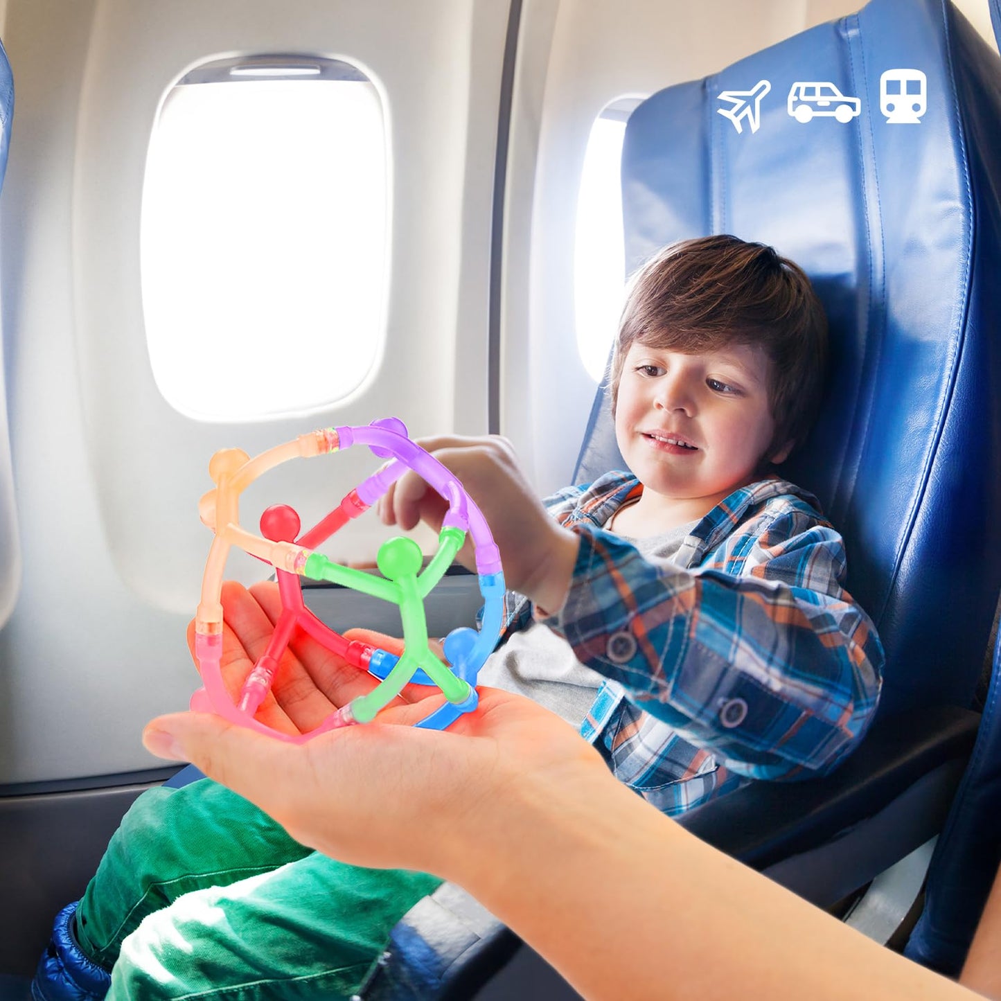 YOTNUS 24pcs Travel Magnetic Toys for Kids Toddlers: Portable & Durable for Airplane Road Trip Car Travel Games, Magnetic-People-Magnet-Men, Creativity & Educational, Fidget Toys for Classroom Office