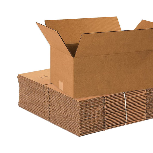 BOX USA 18 1/2 x 12 1/2 x 8 Corrugated Cardboard Boxes, Medium 18.5"L x 12.5"W x 8"H, Pack of 25 | Shipping, Packaging, Moving, Storage Box for Home or Business, Strong Wholesale Bulk Boxes