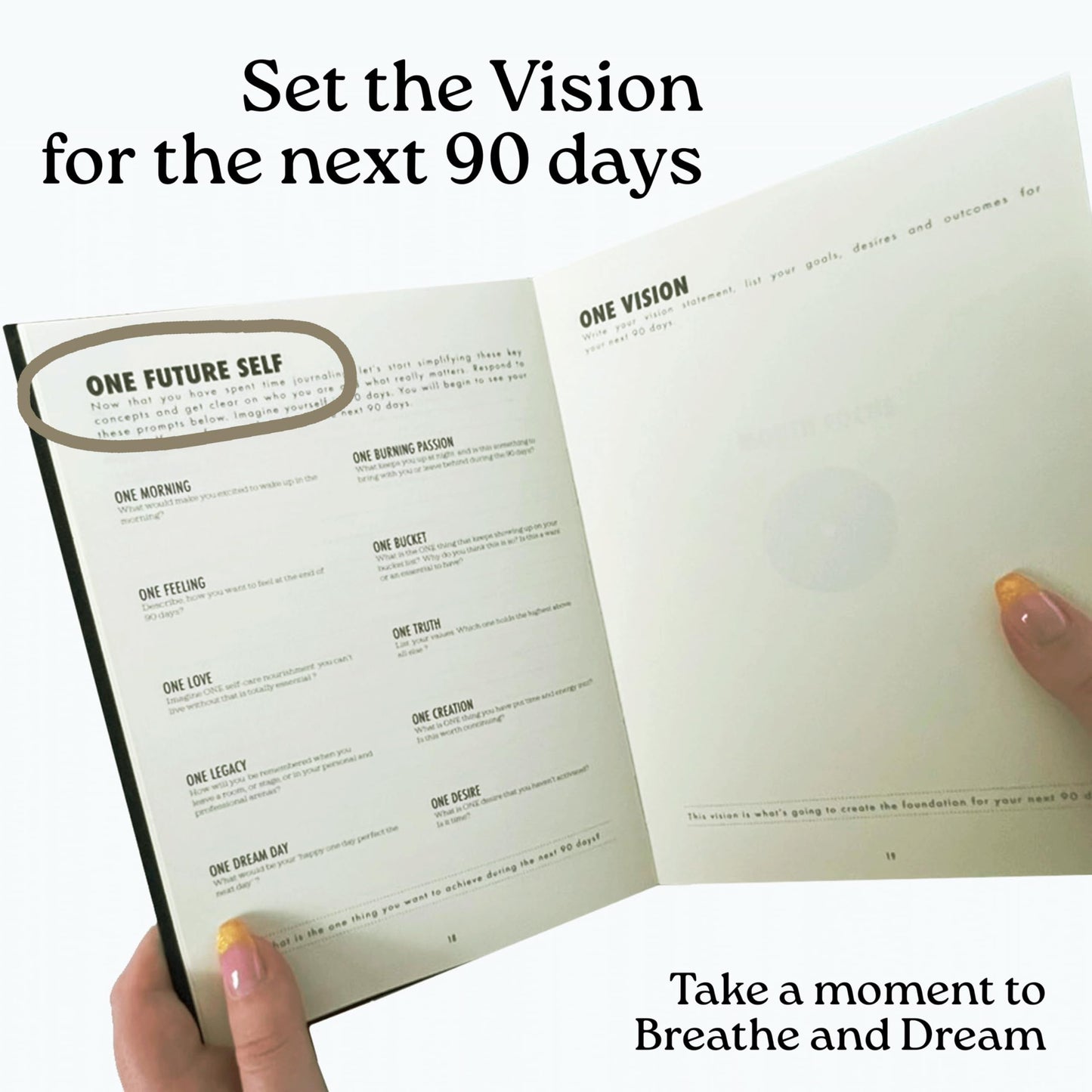 Daily Focus Planner: 90-Day Undated Goal Journal, Vision Mapping, Mindfulness, Monthly, Weekly, Daily Goal Setting, Gratitude, Habit Tracking, Gift for Professionals, Neurodivergent Adults, Productivity, A5, Black