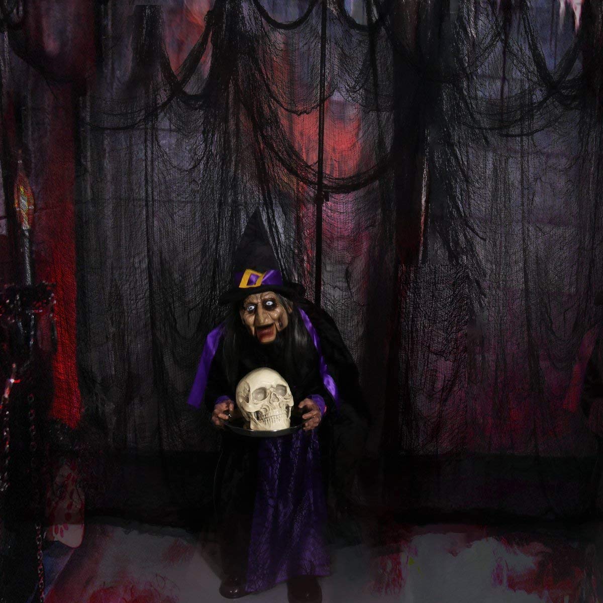 Evoio Halloween Decorations Creepy Cloth, 3 PC 120 X 30inch Black Scary Gauze Spooky Cloth, Freaky Loose Creepy Clothes, Halloween Decorations for Haunted Houses Outdoor Indoor Yard Cauldron Wall Decor