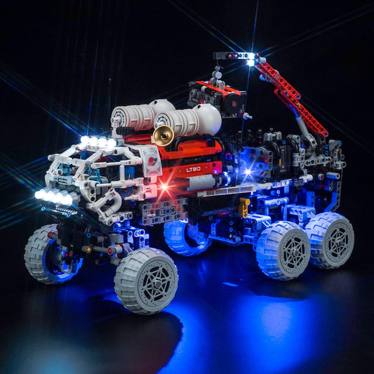 Hilighting Upgraded Led Light Kit for Lego Mars Crew Exploration Rover Building Set, Compatible with Lego 42180 (Model Not Included)