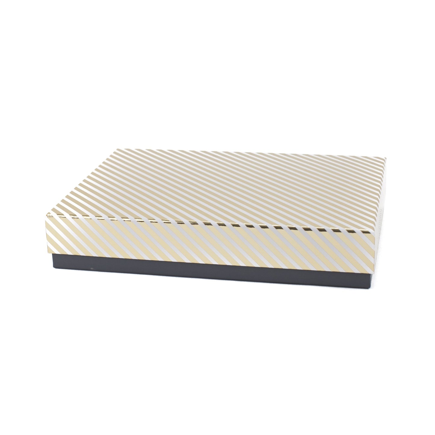 Hallmark Signature Large Gift Box (Gold Stripe) for Valentines Day, Weddings, Anniversaries, Birthdays, Bridesmaids Gifts and More
