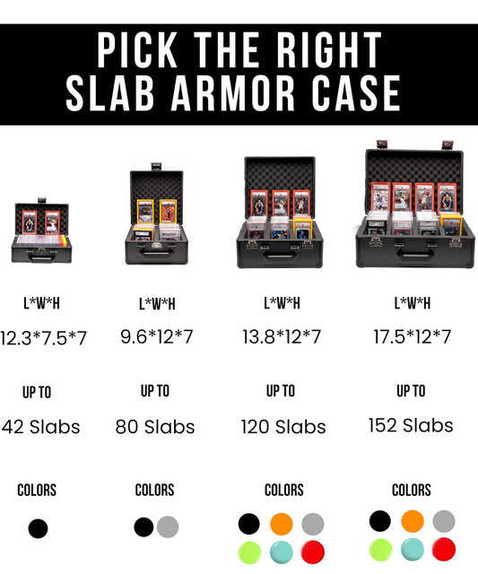 Panopply SLAB ARMOR 3 Row Graded Card Storage Box PSA Card Slab Case For Graded cards Hold 120+ Slabs Graded Card Case PSA Graded Card Storage Sports Baseball Card Collector Gifts (CARBON FIBER)