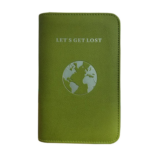 Phone Charging Passport Holder with Removable Fast Charging Power Bank that holds money, cards, phone, travel docs- RFID Blocking - Compatible with All Phones - Travel Accessories (Olive)