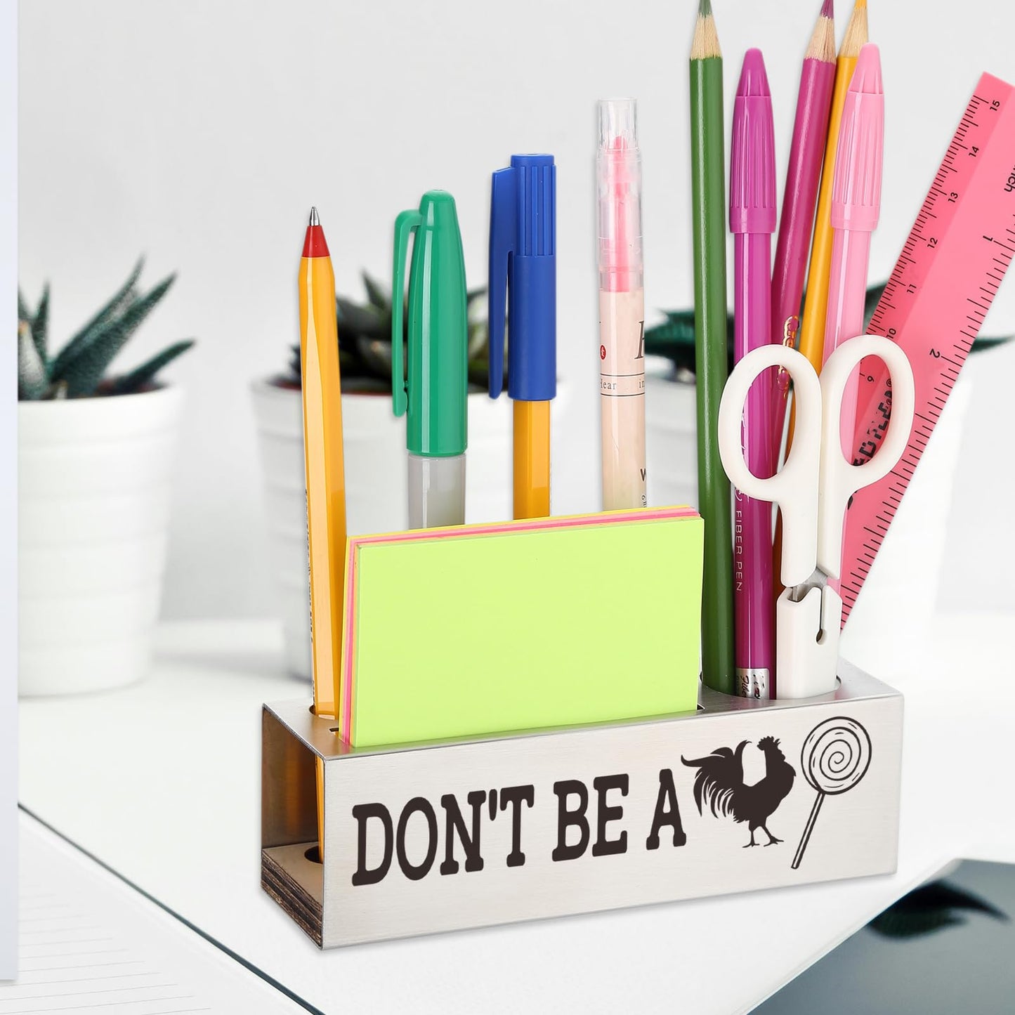 TRCENDE Humor Office Desk Gift for for Women Bosses Managers Coworkers Colleagues Boss Lady Supervisor Team Employee, New Job Novelty Sarcastic Hilarious Gift Ideas, Pen Holder for Office Desk XB518