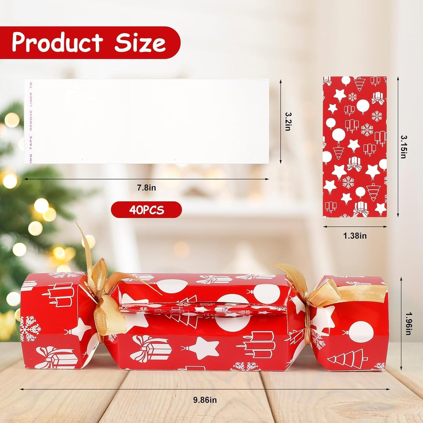 8 Pcs Christmas Surprise Money Pull Pouch Christmas Money Box for Cash Gift Pull Xmas Cash Holder for Cash for Kid Adult with 80 Pcs Transparent Bags Creative Way to Give Dollar Gift