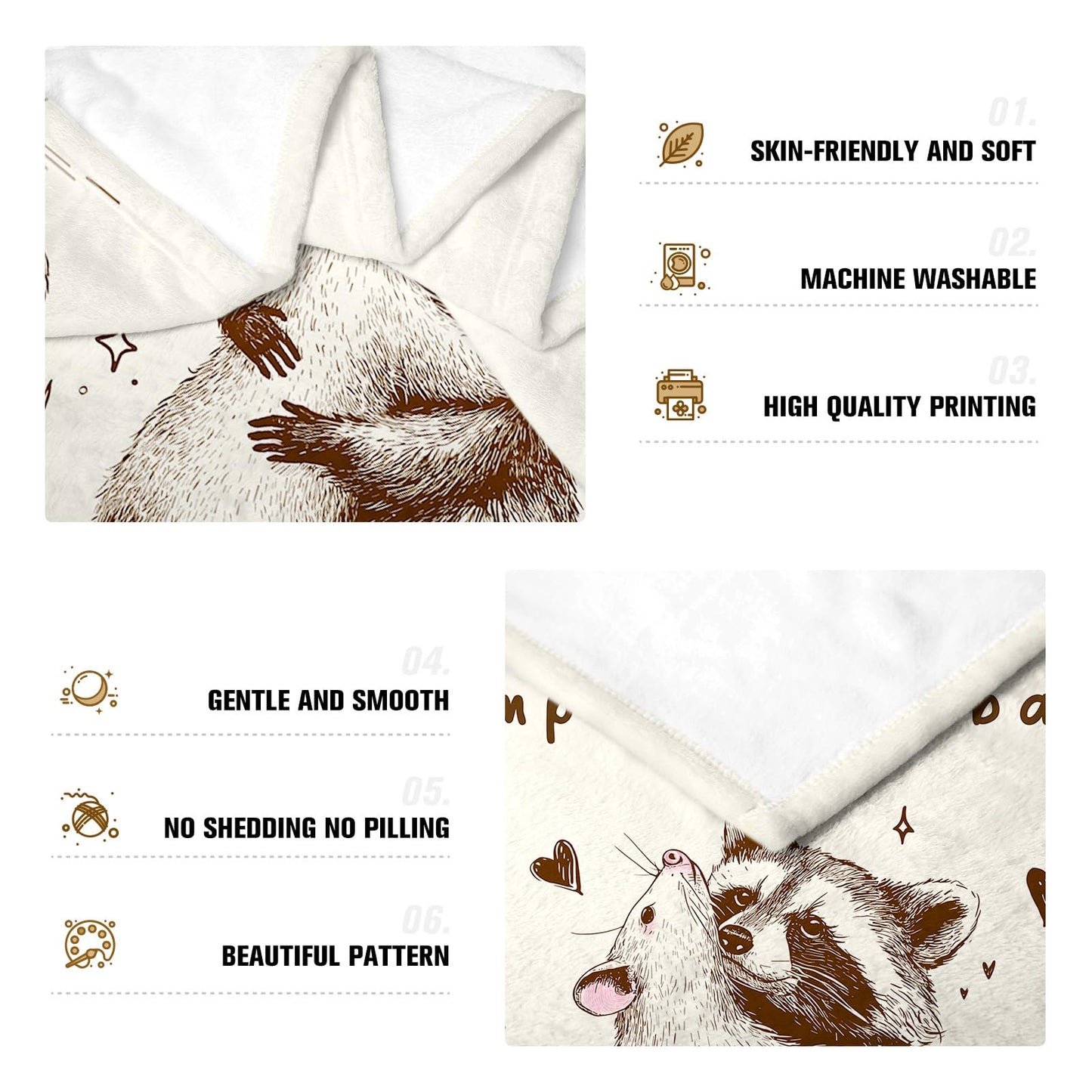 Gifts for Him Her, Anniversary Birthday Gift for Boyfriend Girlfriend Couple, Romantic I Love You Gifts for Women Men,Wedding Gifts for Wife Husband, Soft Throw Blankets 60"X50"