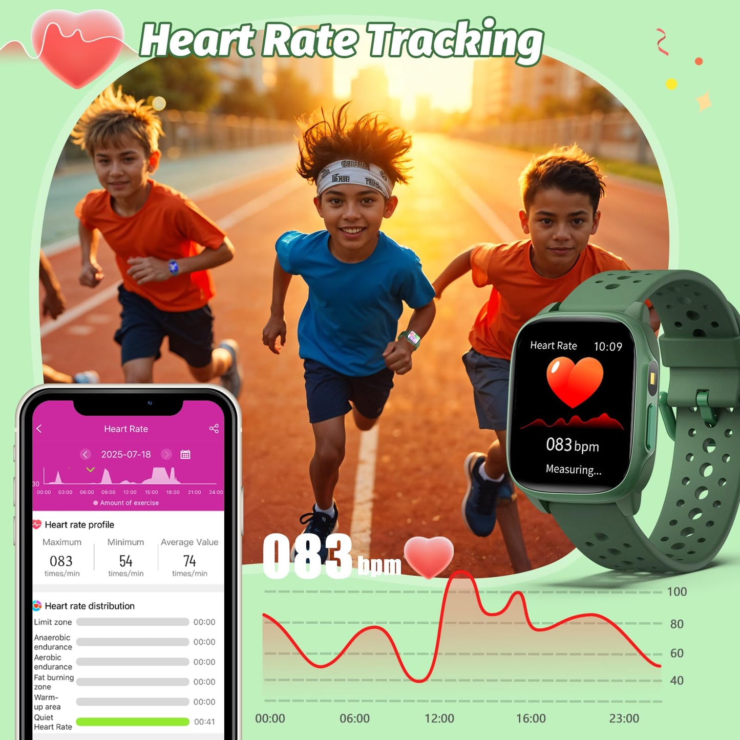 meoonley Kids Watch with 140 Sports Modes, 1.5" Kids Fitness Tracker, Smart Watch kids, No APP/Phone Required, Sleep Monitor, Heart Rate, Puzzle Games, IP68 Waterproof, Gifts for Girls Teens Aged 6-15