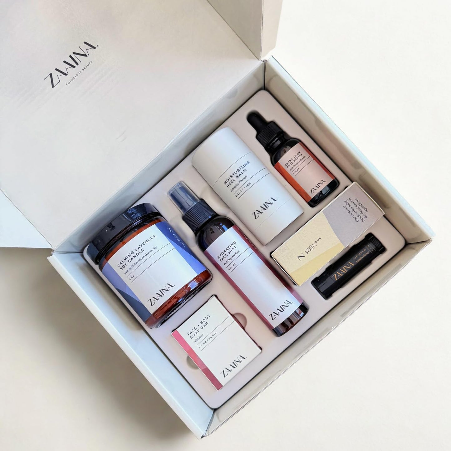 ZAAINA Spa Gift Set for Her - USA Made Luxury Self Care Spa Set, Pampering At Home Bath & Body Relaxing Spa Package, Gift Basket for Wife Friend, Mother's Day Gifts for Mom, Birthday Gifts for Women