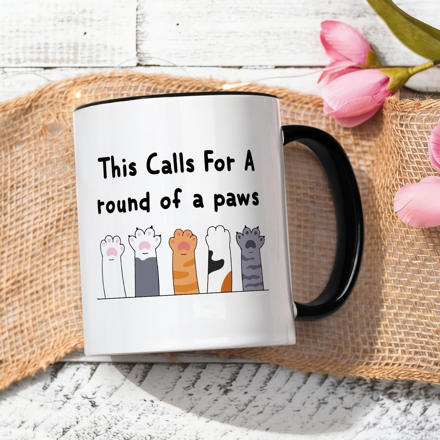 YHRJWN Graduation Gift for Women Men, Cute Paws Congratulations Gifts for Him Her, Proud Of You Coffee Mug, Graduation Mugs for Friends Family Animal Lover, New Job Mug 11Oz