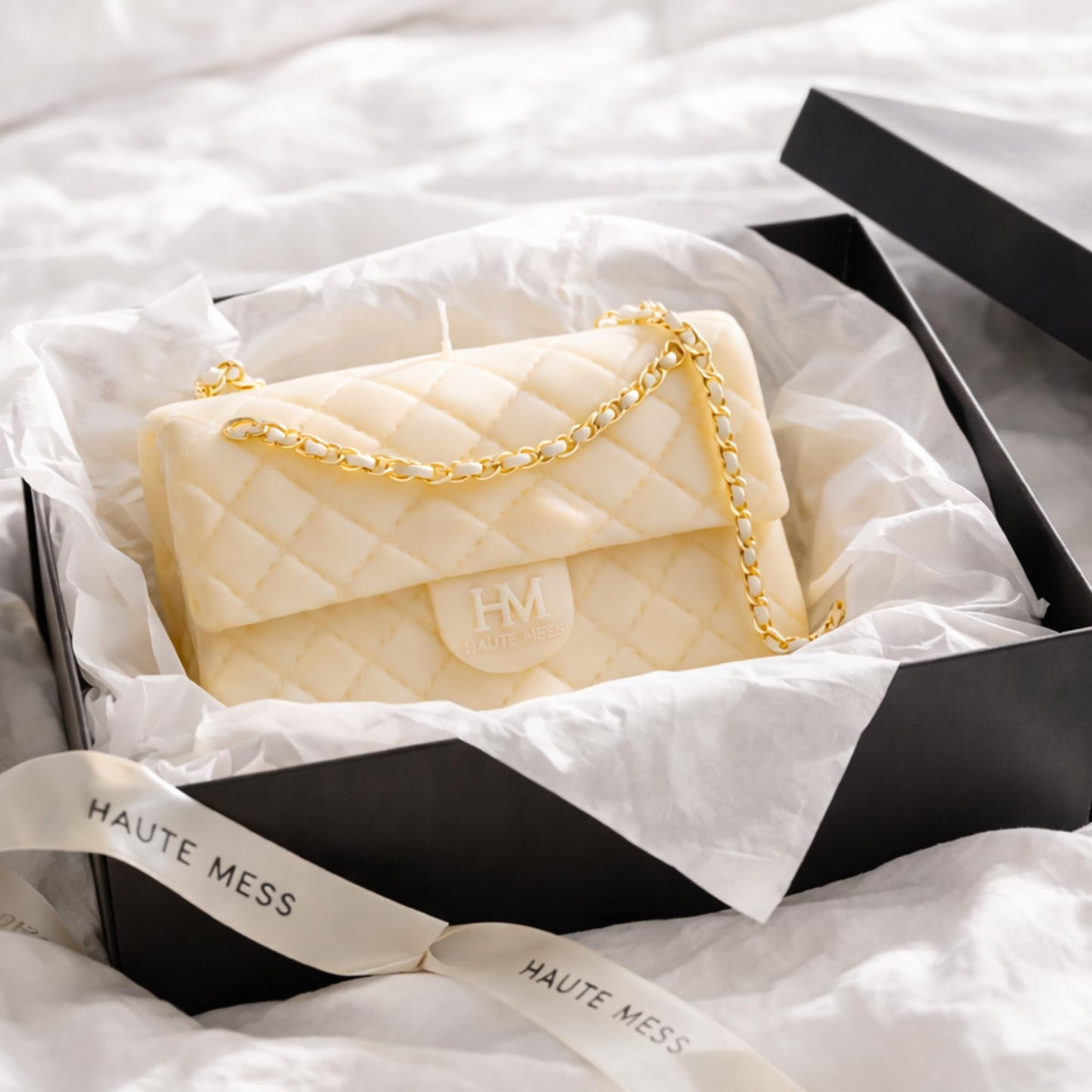 Handbag Candle in GiftBox - Haute Mess - Designer Gifts for Women - High End Luxury Candles for Women - Gift for Girlfriend - Luxury Gifts for Mother Day Gift - Purse Candle
