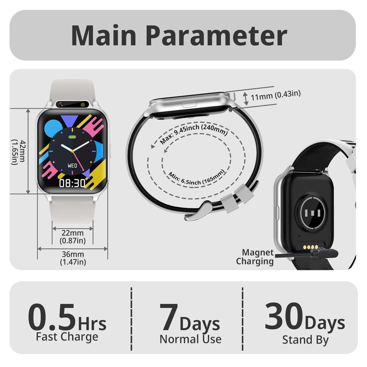 Kids Waterproof Smart Watch Boys with Fitness Tracker Sports Activity Pedometer Heartrate SpO2 Stress Monitor Flashlight APP HD Touch Screen Camera Games Music for 4-13 Years Old Boys Gifts for Kids