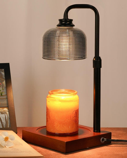 Candle Warmer Lamp with Timer Dimmable, Adjustable Height Candle Warmer,Mothers Day Birthday Gifts for Women Mom House Warming Gifts New Home, Wax Warmer for Jar Candles with 2 Bulbs