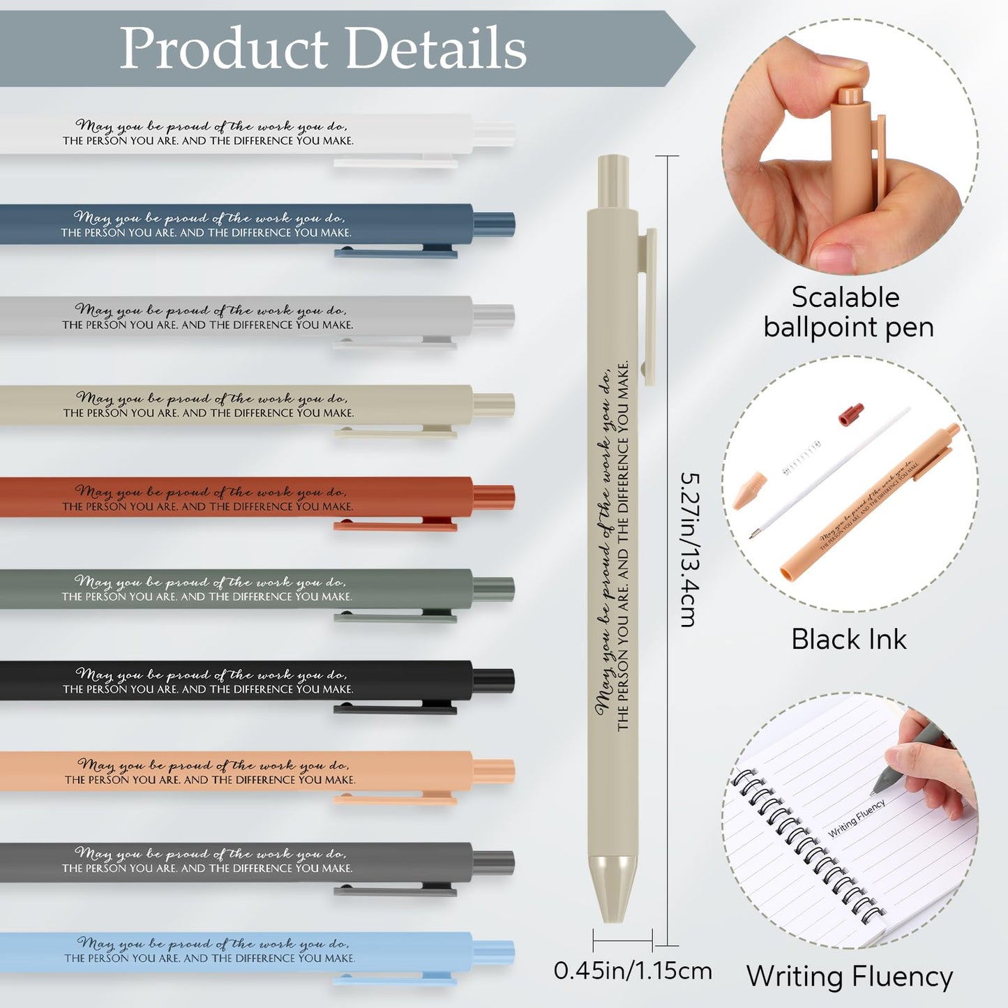 30 Sets Employee Appreciation Gifts Bulk, Administrative Professionals Day Gift with Notebooks, Sticky Notes and Pens, Thank You Gifts for Coworkers, Office Staff, Teachers, Nurses(Boho Color)