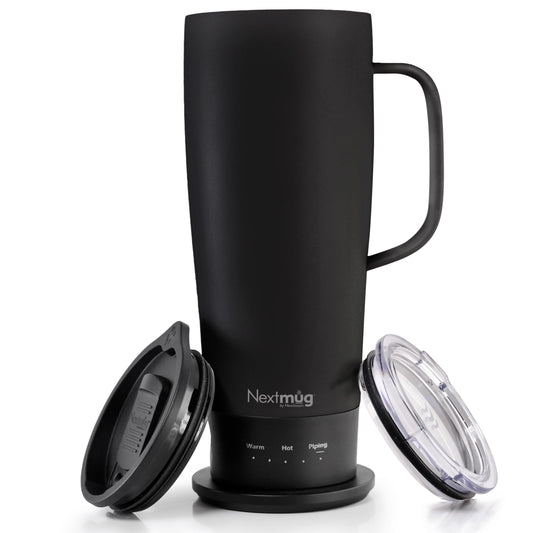 Nextmug Ultra - Temperature-Controlled, Self-Heating Travel Mug (Black - 24 oz.)