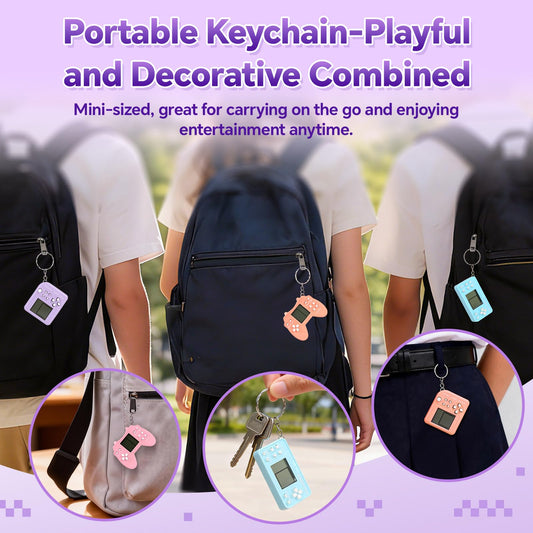 ZCOINS 12Pcs Video Game Keychain Party Favors, Mini Arcade Game Toy Set, Birthday Return Gift Supplies, Goodie Bags Stuffers, Backpack Decoration, Classroom Prizes