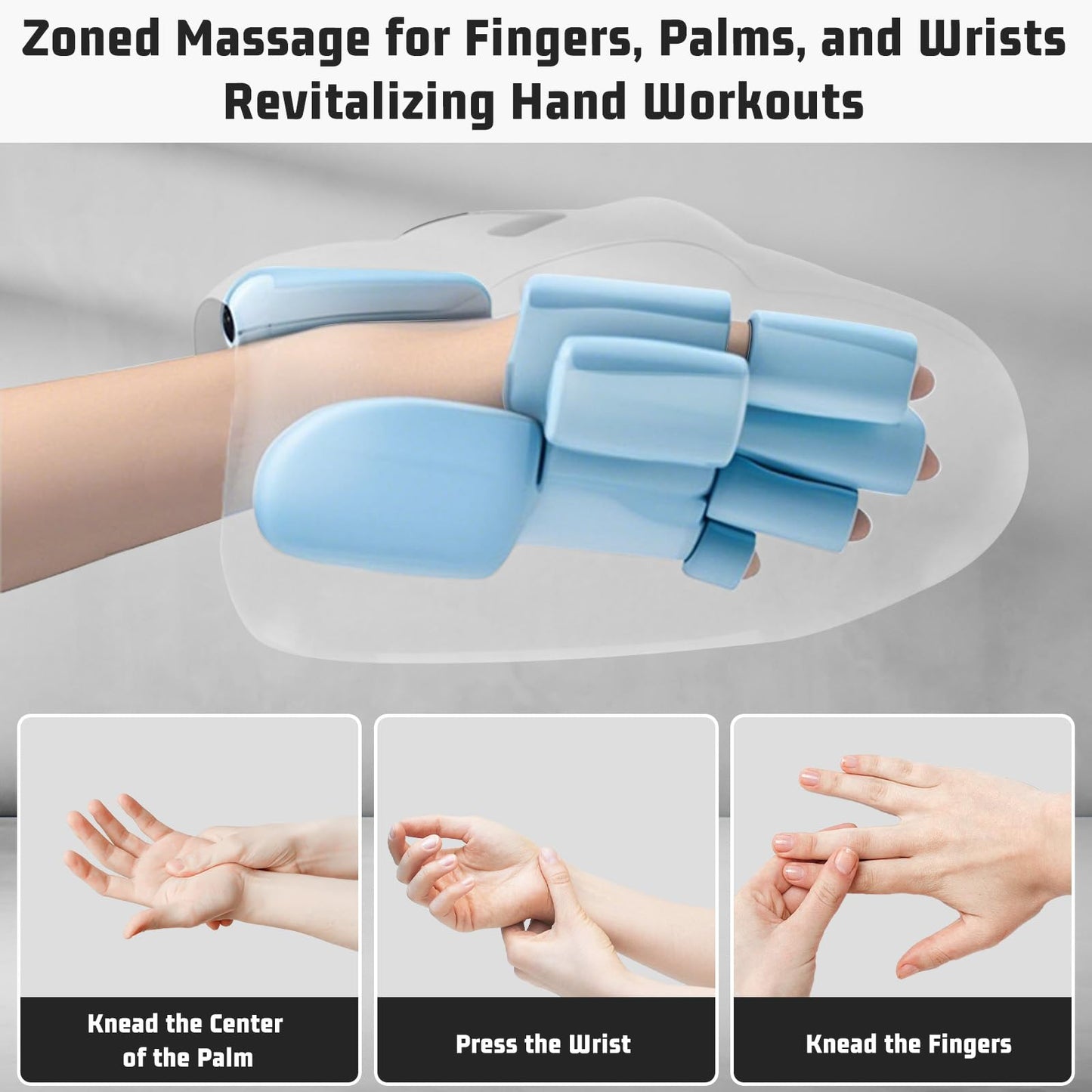 VIOXIA Mothers Day Gifts Hand Massager with Heat and Compression, Cordless for Arthritis & Carpal Tunnel Relief – Longer Battery Life, Enhanced Thumb Massage, Ideal for Stress & Gifts for Men/Women