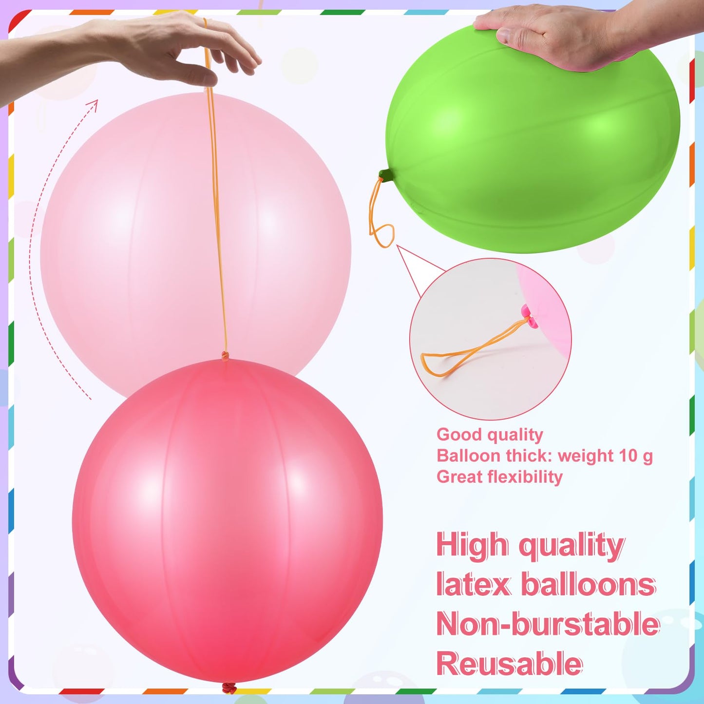 28 Sets End of Year Student Gifts from Teacher, 18 Inch Punch Balloons with Summer Greeting Cards, Summer Gifts for Classroom School Student End of Year Graduation Gifts Bulk