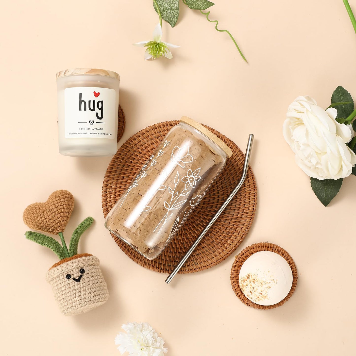 isolune Get Well Gifts Basket for Women - Hugs & Healing Luxury Care Package for Her, Feel Better Soon Gift Baskets - Sympathy and After Surgery Recovery Gifts - Thinking of You