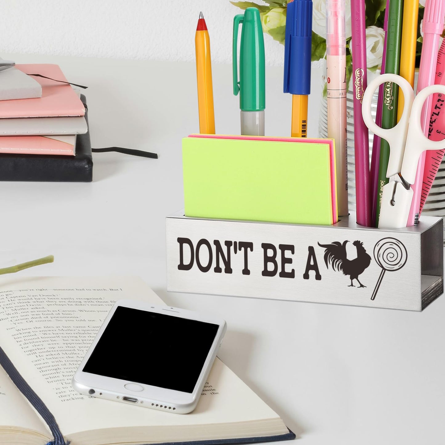 TRCENDE Humor Office Desk Gift for for Women Bosses Managers Coworkers Colleagues Boss Lady Supervisor Team Employee, New Job Novelty Sarcastic Hilarious Gift Ideas, Pen Holder for Office Desk XB518