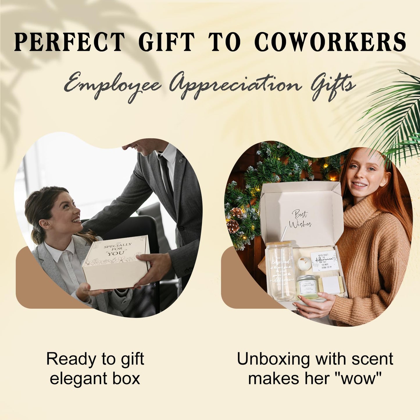 iAOVUEBY Thank You Gifts for Coworkers, Employee Appreciation Gifts Box for Coworkers Teacher Nurse Staff Difference Maker, Thank You Gift Set for Women, Farewell Gifts for Coworkers