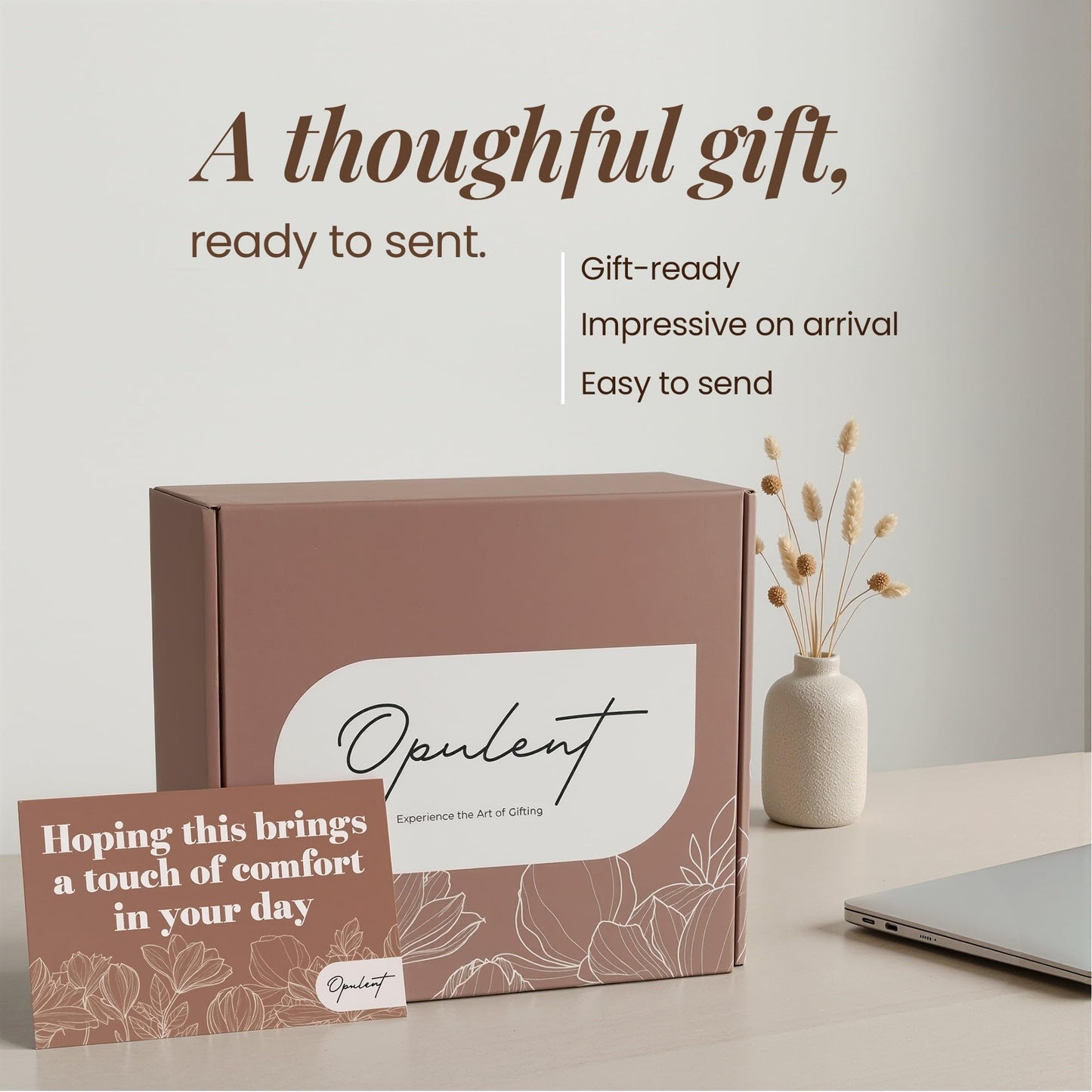 Opulent Luxury Self Care Gifts for Women - Hug in a Box Comfort Care Package - Spa Gift Set with 40 oz Tumbler & Cozy Blanket - Ideal for Get Well, Thinking of You, Birthday, Sympathy & Corporate