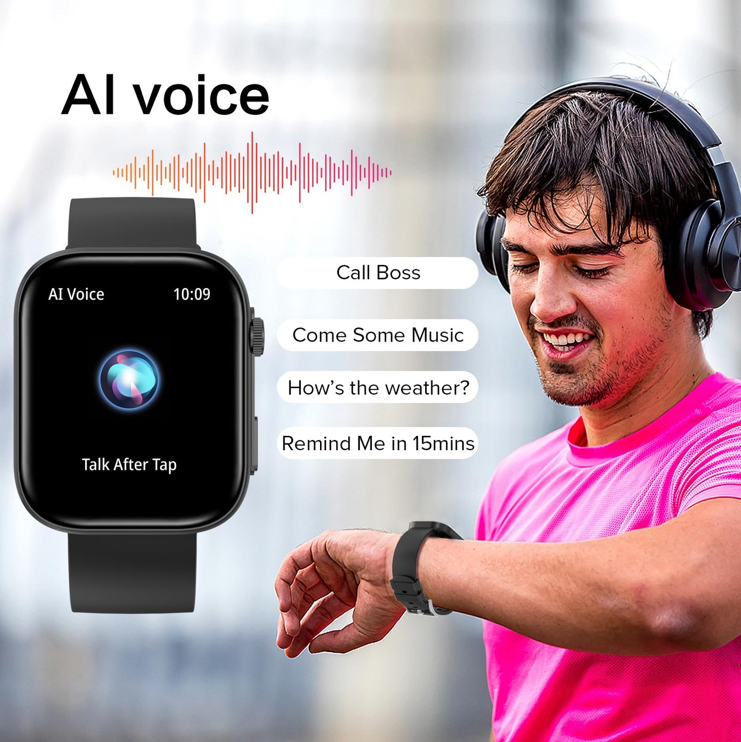 Smart Watches for Men Women, Make/Answer Calls, 2.01" HD Screen with 260+ Watch Faces, Heart Rate/SpO2/Sleep Monitor, 123 Sports Modes, Long Battery Life Fitness Watch Compatible with iPhone Android